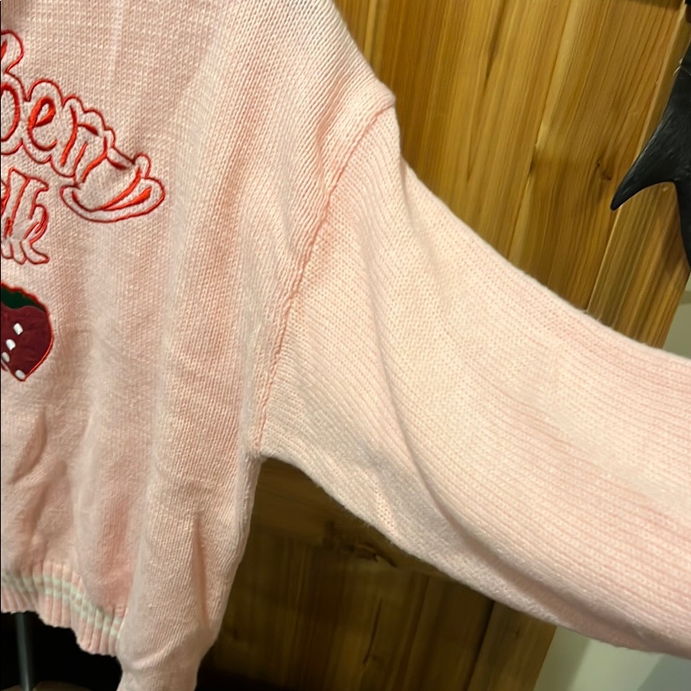 Strawberry Milk Pink Turtleneck Sweater - Picture 4 of 8